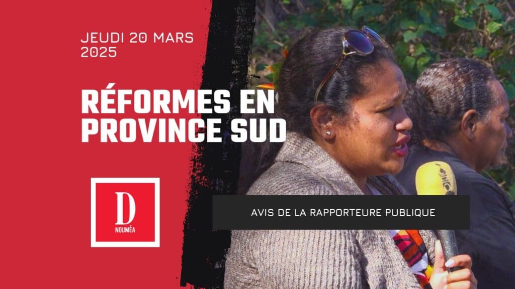 Réformes en province Sud : La rapporteure publique défend les nouvelles mesures