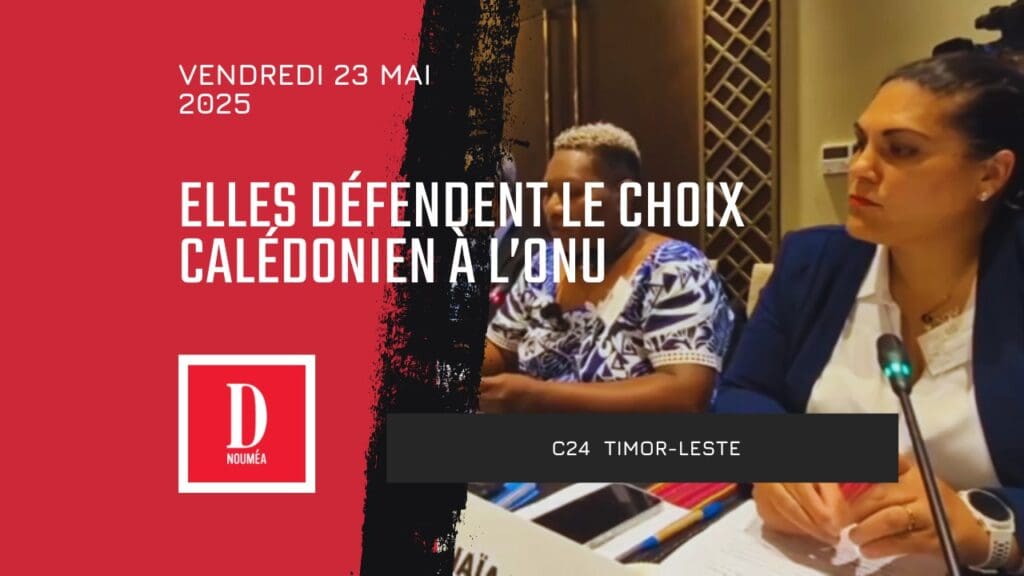 Naïa Wateou et Marie-Laure Ukeiwë défendent le choix calédonien à l’ONU
