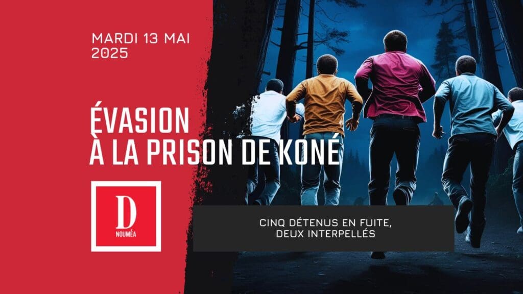 Évasion à la prison de Koné : cinq détenus en fuite, deux interpellés