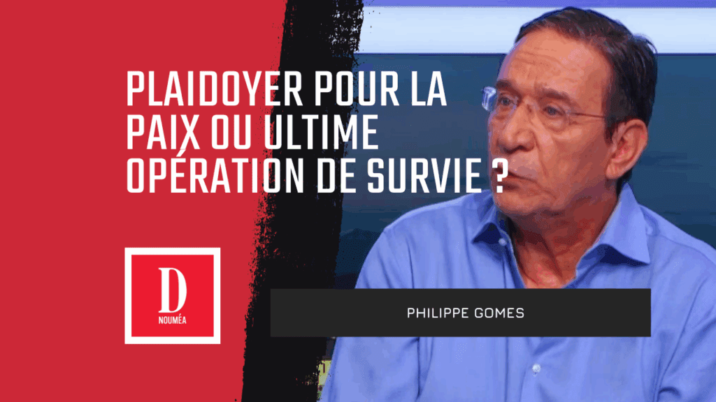 Plaidoyer pour la paix ou ultime opération de survie ?