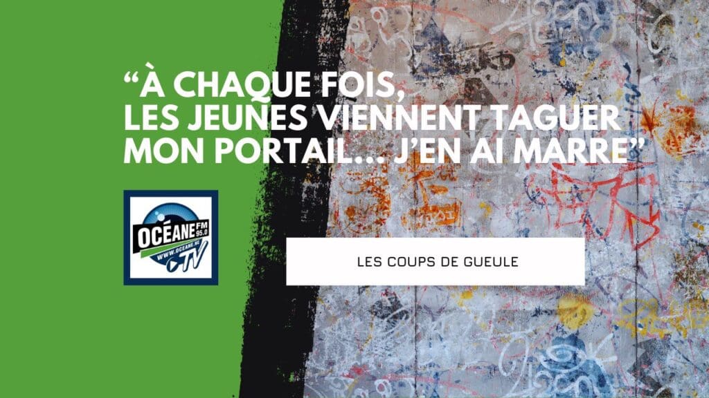 Les jeunes viennent taguer mon portail…