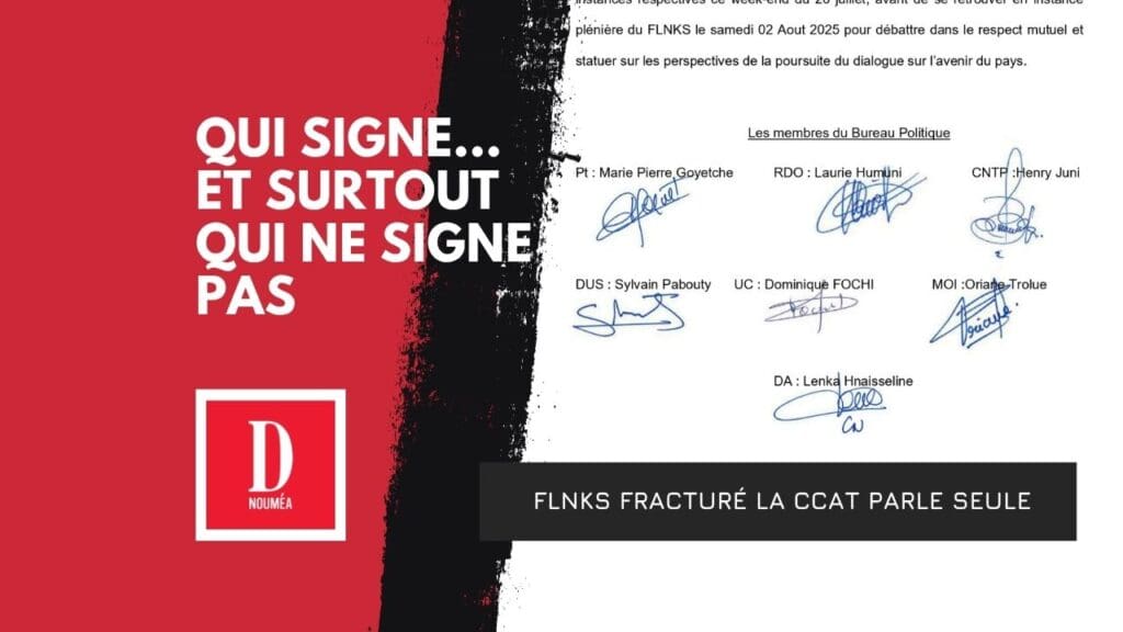 Un communiqué du FLNKS… sans son président