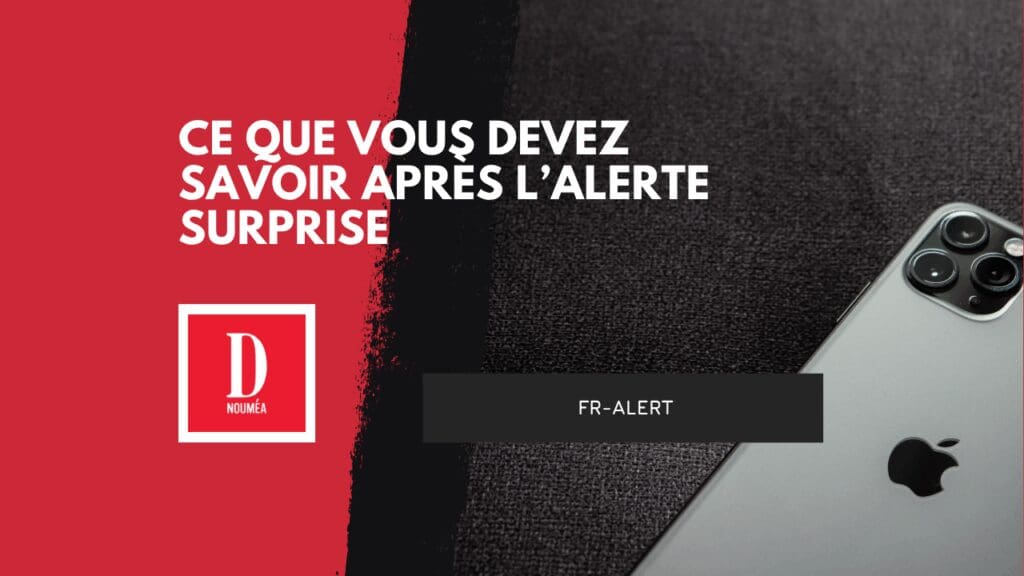 FR-Alert en Calédonie : alerter pour mieux protéger