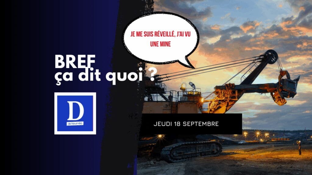 Je me suis réveillé, j’ai vu une mine