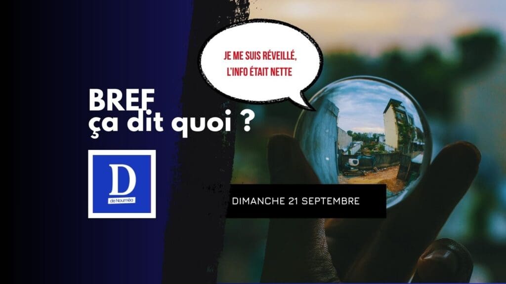 Je me suis réveillé, l’info était nette 