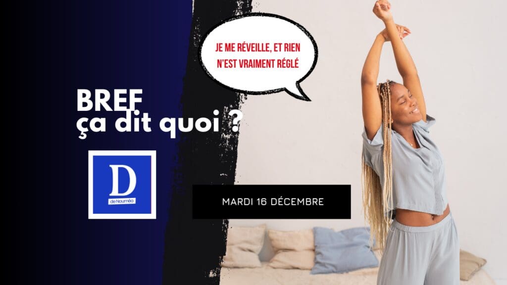 Je me réveille, et rien n’est vraiment réglé