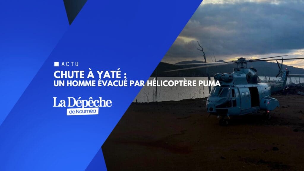 Chute au trou bleu de Yaté, l’EVASAN aérienne déclenchée